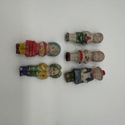 Vintage Chalkware Child Figurines – Set of 5