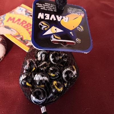 4 BAGS OF UNOPENED MARBLES