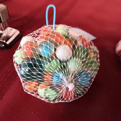 4 BAGS OF UNOPENED MARBLES