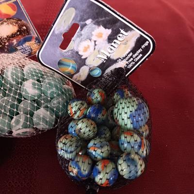 3 UNOPENED BAGS OF MARBLES