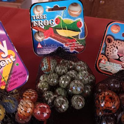 3 UNOPENED BAGS OF MARBLES