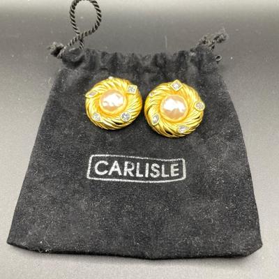 Carlisle clip on earrings