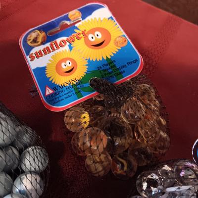 3 UNOPENED BAGS OF MARBLES