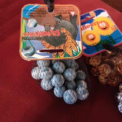 3 UNOPENED BAGS OF MARBLES