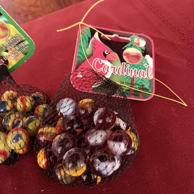 3 UNOPENED BAGS OF MARBLES