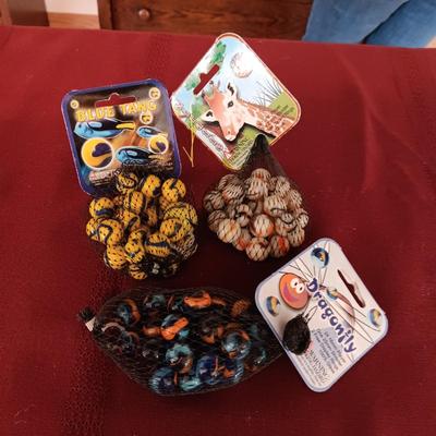 3 UNOPENED BAGS OF MARBLES