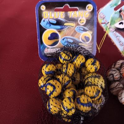 3 UNOPENED BAGS OF MARBLES