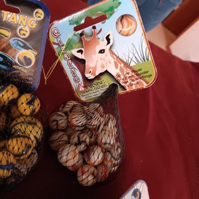 3 UNOPENED BAGS OF MARBLES