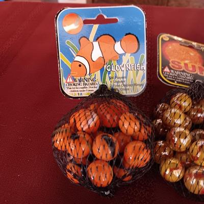 3 UNOPENED BAGS OF MARBLES