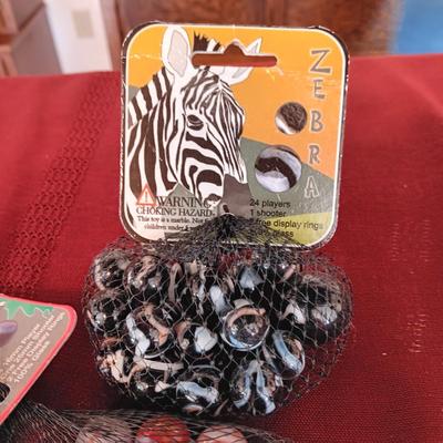 3 UNOPENED BAGS OF MARBLES