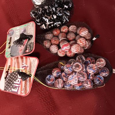 3 UNOPENED BAGS OF MARBLES