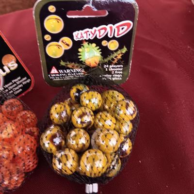 3 UNOPENED BAGS OF MARBLES