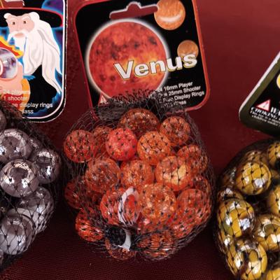 3 UNOPENED BAGS OF MARBLES