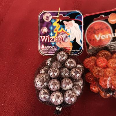 3 UNOPENED BAGS OF MARBLES