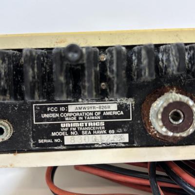 LOT 30: Vintage Unimetrics Marine Transceiver Sea Hawk, Fishing Reel & Rebel Lure
