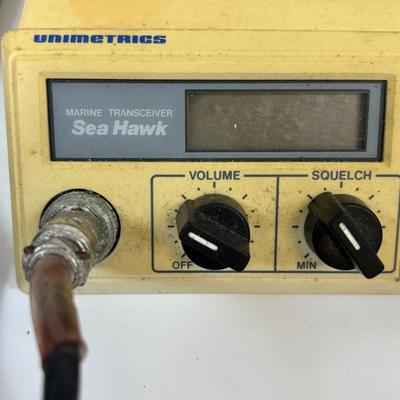 LOT 30: Vintage Unimetrics Marine Transceiver Sea Hawk, Fishing Reel & Rebel Lure
