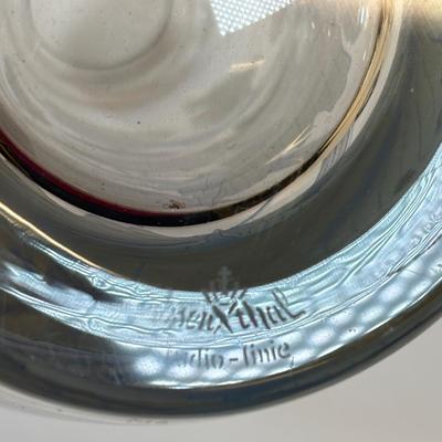 LOT 31: Beautiful Rosenthal Heavy Crystal Vase - Studio Linie - Frosted Design circa 1970's Era approx. 10" tall