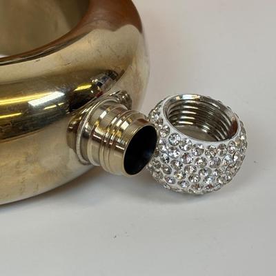 LOT 33: Argentos SC Made w/Swarovski Crystals, Lane Cedar Mini Chest, Chic & Tonic Bangle Flask, Floral Compact & More