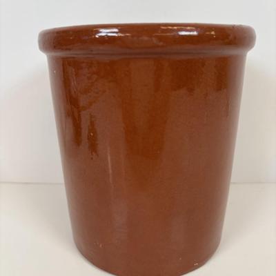 LOT 35: Hand-Crafted Native American Doll Doorstop, Native American Wedding Pitcher, Brown Glazed Stoneware Crock