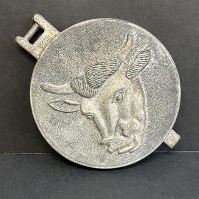 LOT 36: Vintage What-Not Collection: Miniature Parke's Coffee Tray, Ivanhoe Geometric Libbey Glasses, MCM Faux Wooden Duck, Made in...