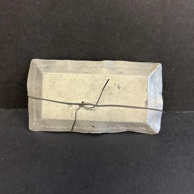 LOT 36: Vintage What-Not Collection: Miniature Parke's Coffee Tray, Ivanhoe Geometric Libbey Glasses, MCM Faux Wooden Duck, Made in...