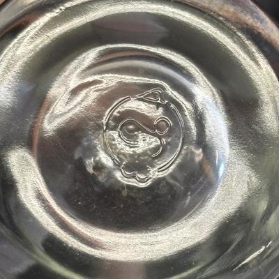 LOT 36: Vintage What-Not Collection: Miniature Parke's Coffee Tray, Ivanhoe Geometric Libbey Glasses, MCM Faux Wooden Duck, Made in...