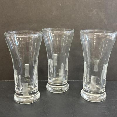 LOT 36: Vintage What-Not Collection: Miniature Parke's Coffee Tray, Ivanhoe Geometric Libbey Glasses, MCM Faux Wooden Duck, Made in...