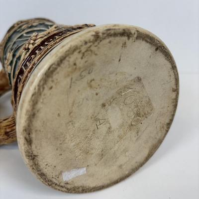 LOT 38: Matthias Girmscheid Beer Stein, Vintage Chesterfield Cigarette Pocket Tin Ashtray, Promotional Pocket Cocktail Recipes Wheel...