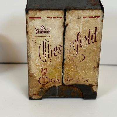 LOT 38: Matthias Girmscheid Beer Stein, Vintage Chesterfield Cigarette Pocket Tin Ashtray, Promotional Pocket Cocktail Recipes Wheel...