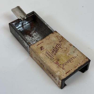 LOT 38: Matthias Girmscheid Beer Stein, Vintage Chesterfield Cigarette Pocket Tin Ashtray, Promotional Pocket Cocktail Recipes Wheel...
