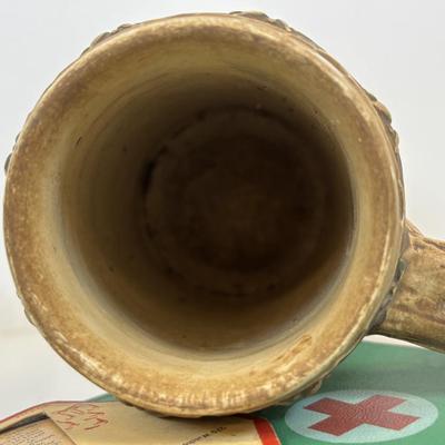 LOT 38: Matthias Girmscheid Beer Stein, Vintage Chesterfield Cigarette Pocket Tin Ashtray, Promotional Pocket Cocktail Recipes Wheel...