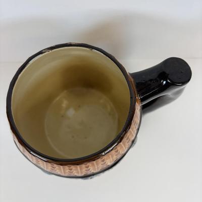 LOT 38: Matthias Girmscheid Beer Stein, Vintage Chesterfield Cigarette Pocket Tin Ashtray, Promotional Pocket Cocktail Recipes Wheel...