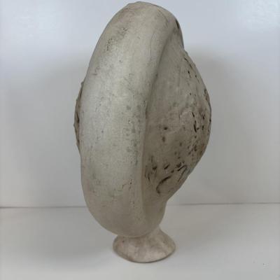 LOT 37: MCM Studio Art Pottery Moon Sculpture Vase/ Lunar Flask