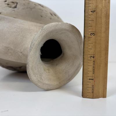 LOT 37: MCM Studio Art Pottery Moon Sculpture Vase/ Lunar Flask