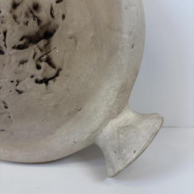 LOT 37: MCM Studio Art Pottery Moon Sculpture Vase/ Lunar Flask