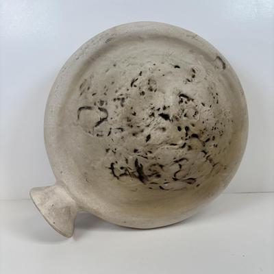 LOT 37: MCM Studio Art Pottery Moon Sculpture Vase/ Lunar Flask