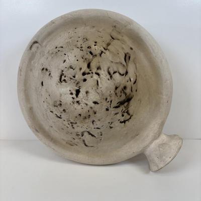 LOT 37: MCM Studio Art Pottery Moon Sculpture Vase/ Lunar Flask