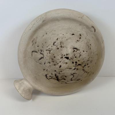 LOT 37: MCM Studio Art Pottery Moon Sculpture Vase/ Lunar Flask