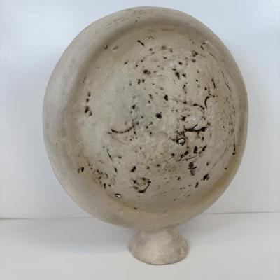 LOT 37: MCM Studio Art Pottery Moon Sculpture Vase/ Lunar Flask