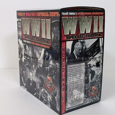 LOT 41: Tom Clark 'The Aviator' 1984 Signed Figurine with NIB Academy P-40E Model Kit & Frank Capra's WWII Documentary...