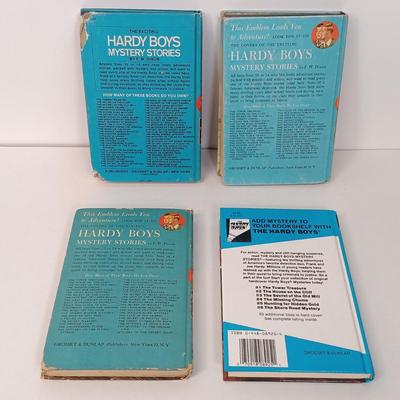 LOT 42: Harry Potter Hogwarts Letter Slouch Backpack with Vintage Hardy Boy Mystery Novels