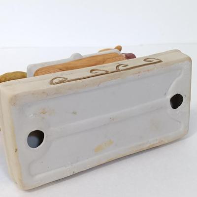 LOT 45: Vintage Ceramic Ping Pong Players, Lenox Irish Prayer Spoon Rest, Hamilton Collection 'Spot Takes a Ride', Vernon Kilns...