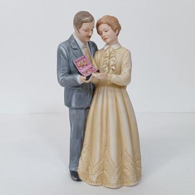 LOT 45: Vintage Ceramic Ping Pong Players, Lenox Irish Prayer Spoon Rest, Hamilton Collection 'Spot Takes a Ride', Vernon Kilns...