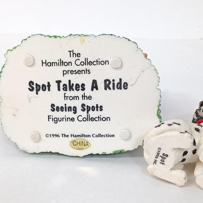 LOT 45: Vintage Ceramic Ping Pong Players, Lenox Irish Prayer Spoon Rest, Hamilton Collection 'Spot Takes a Ride', Vernon Kilns...