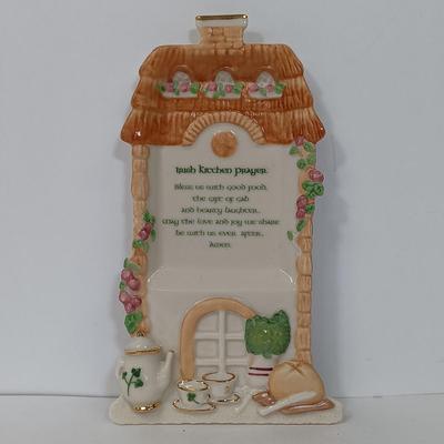 LOT 45: Vintage Ceramic Ping Pong Players, Lenox Irish Prayer Spoon Rest, Hamilton Collection 'Spot Takes a Ride', Vernon Kilns...