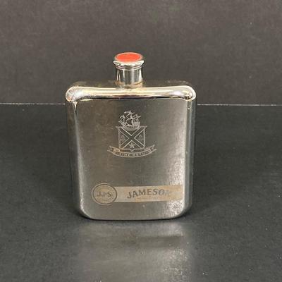 LOT 55: Vintage Collection - NJ License Plates, Limoges Dish, Jameson Flask, Golf Cart Desk Clock, Harley Owners Token and More