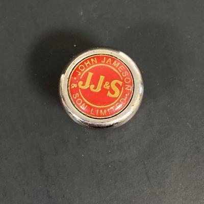 LOT 55: Vintage Collection - NJ License Plates, Limoges Dish, Jameson Flask, Golf Cart Desk Clock, Harley Owners Token and More