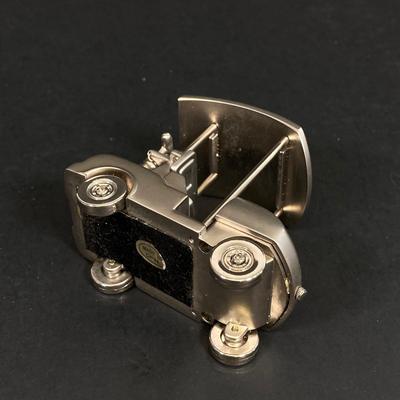 LOT 55: Vintage Collection - NJ License Plates, Limoges Dish, Jameson Flask, Golf Cart Desk Clock, Harley Owners Token and More