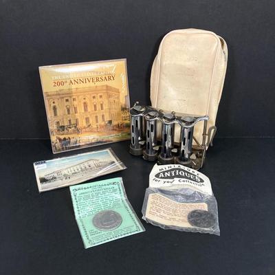 LOT 56: Vintage Coin Memorabilia - McGill High Speed Changer (JL Galef), 200th Anniversary US Capital UN Clad Half Dollar, US Mint...