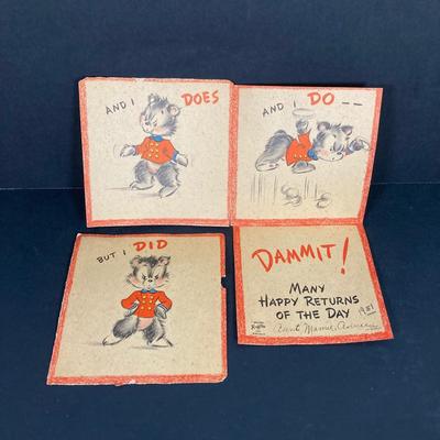 LOT 57: Vintage / Antique Cards, Games, Books, Ephemera and More